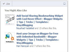 blogspot tips, facebook, facebook apps, Recommendations Bar Widget, thu thuat blogspot